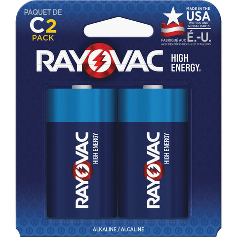 Rayovac High Energy C Alkaline Battery; Mfg #814-2T