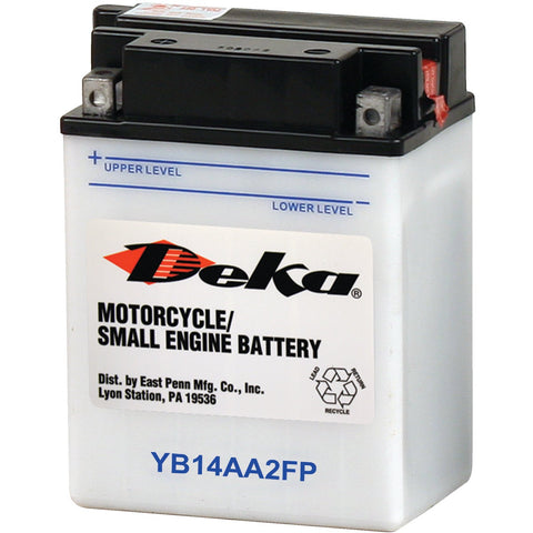 Deka Powersport Battery; Mfg #YB14AA2FP
