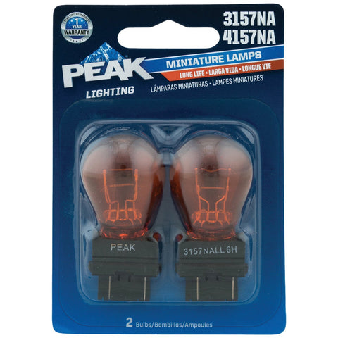 PEAK Mini Automotive Bulb; Mfg #3157NALL-BPP
