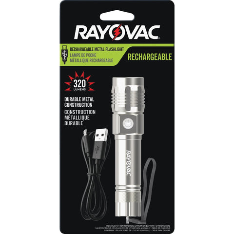 Rayovac LED Rechargeable Flashlight; Mfg #ROVVMHAL8H