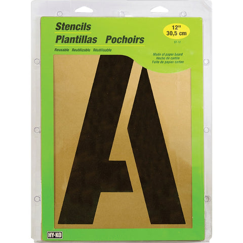 Hy-Ko Paper Board Stencils; Mfg #ST-12