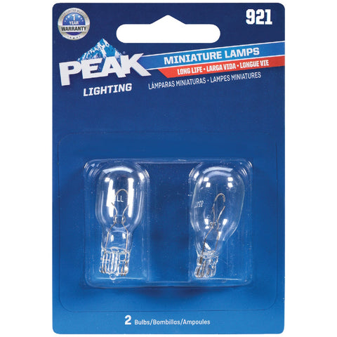 PEAK Mini Automotive Bulb; Mfg #921LL-BPP