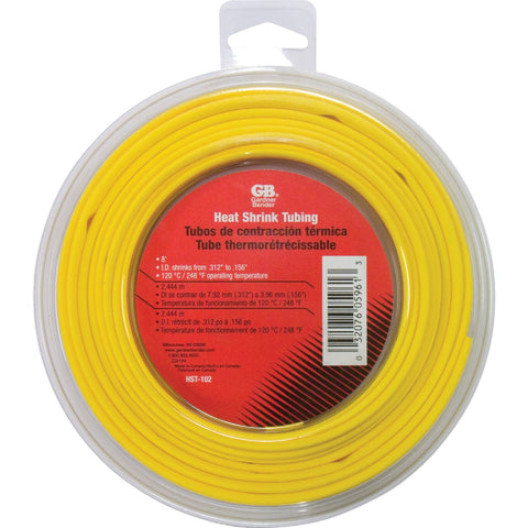 Gardner Bender Yellow Heat Shrink Tubing; Mfg #HST-102