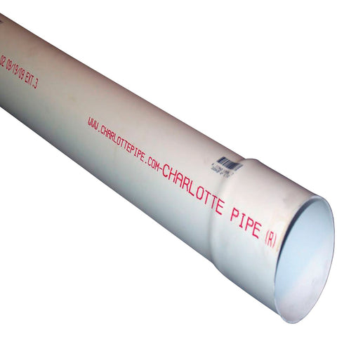 Charlotte Pipe Solid PVC Drain & Sewer Pipe; Mfg #PVC 30040  0600