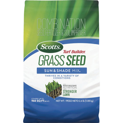 Scotts Turf Builder Sun & Shade Mix Grass Seed; Mfg #18054