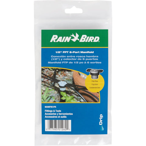 Rain Bird Manifold; Mfg #MANIFRE6S