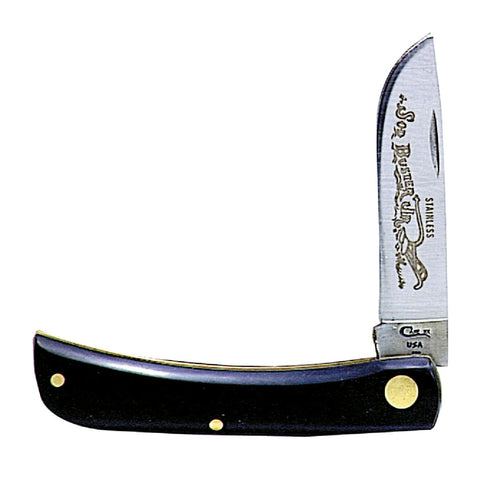 Case Black Sod Buster Jr. Folding Knife; Mfg #095