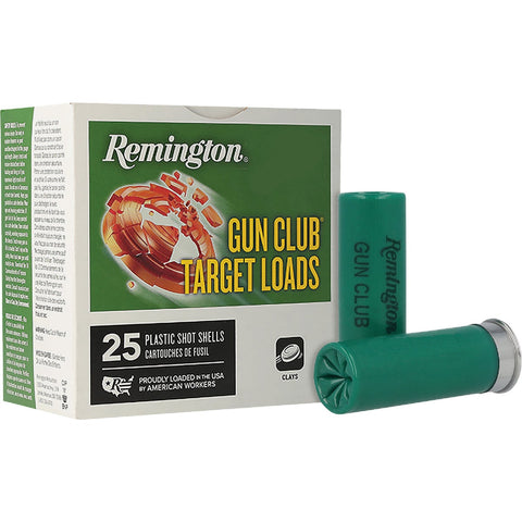 Remington Gun Club 12 Gauge Shotgun Ammunition; Mfg #117043