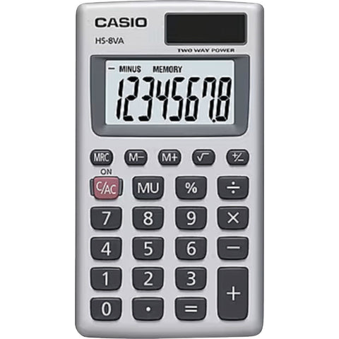 Casio Pocket Calculator; Mfg #HS8VASB