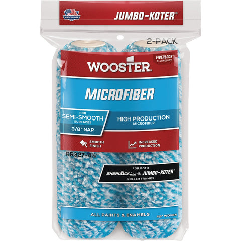 Wooster Jumbo-Koter Mini Microfiber Trim Roller Cover; Mfg #RR327-4 1/2