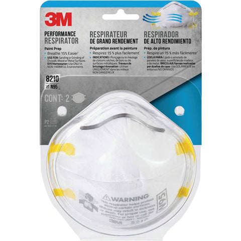 3M Woodworking, Sanding and Fiberglass Respirator; Mfg #8210P2-DC