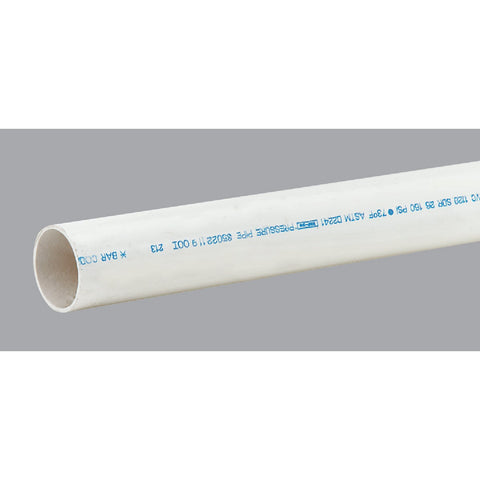 Charlotte Pipe 10 Ft. SDR 26 Cold Water PVC Pressure Pipe; Mfg #PVC 16020 0600HC
