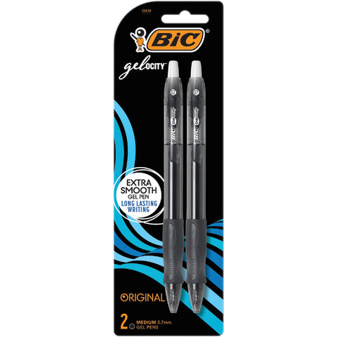 Bic Velocity Gel Retractable Pen; Mfg #RLCP21-BLK