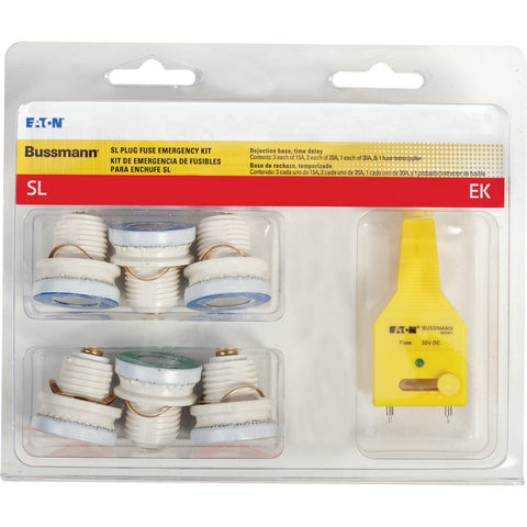 Bussmann SL Plug Fuse Emergency Kit; Mfg #SL-EK