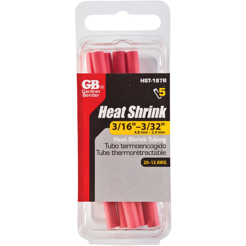Gardner Bender Thin-Wall Heat Shrink Tubing; Mfg #HST-187R