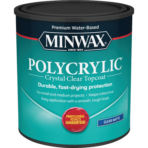 Minwax Polycrylic Water Based Protective Finish; Mfg #622224444