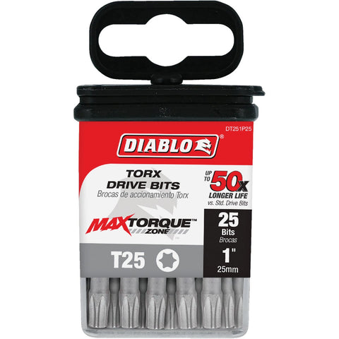 Diablo Insert Impact Screwdriver Bit; Mfg #DT251P25