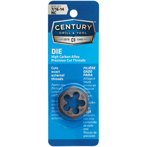 Century Drill & Tool Machine Screw Hex Die; Mfg #96207