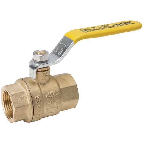 B&K ProLine Brass Full Port Ball Valve; Mfg #107-823TNL