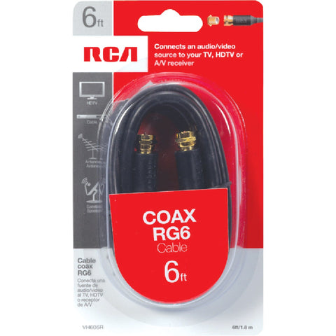 RCA RG6 Coaxial Cable; Mfg #VH606R
