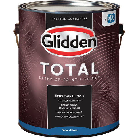 Glidden Total Exterior 100% Acrylic Latex Paint + Primer; Mfg #GLTEX30MB/01
