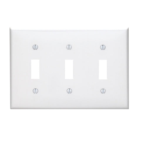 Leviton Unbreakable Toggle Switch Wall Plate; Mfg #002-80711-00W