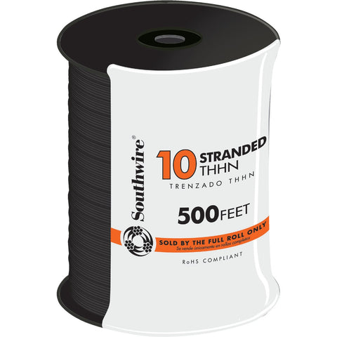 Southwire 10 AWG Stranded THHN Electrical Wire; Mfg #22973257