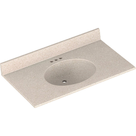 Bertch Oasis Vanity Top with Oval Bowl; Mfg #OL-9-2-NOB3722M