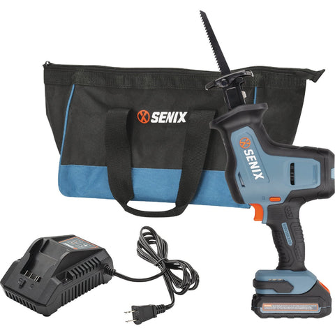 Senix X2 Brushless Compact Cordless Reciprocating Saw Kit; Mfg #PSRX2-M2