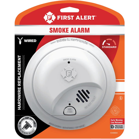 First Alert Hardwired Interconnectable Ionization Smoke Alarm; Mfg #1046834
