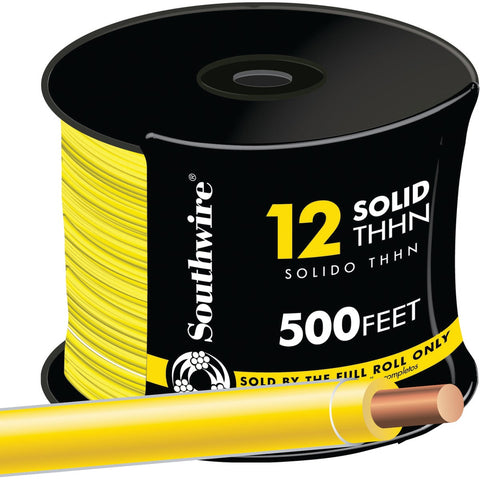 Southwire 12 AWG Solid THHN Electrical Wire; Mfg #11592358