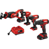 SKIL 12V PWRCore Li-Ion 4-Tool Cordless Tool Combo Kit; Mfg #CB739601