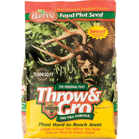 Throw & Gro No-Till Forage Food Plot Seed; Mfg #70505