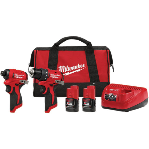 Milwaukee FUEL M12 2-Tool Subcompact Drill/Driver & Impact Driver Combo Kit; Mfg #3494-22