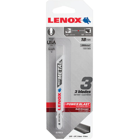 Lenox T-Shank Bi-Metal Jig Saw Blade; Mfg #1991565
