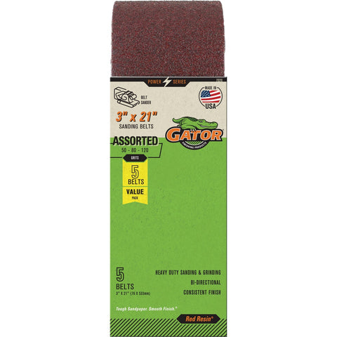 Gator Assorted Sanding Belt; Mfg #7020GA