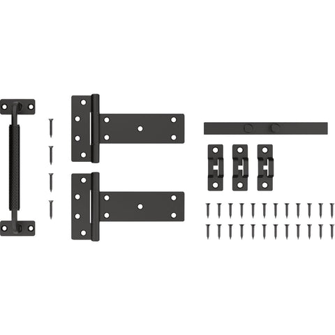 National Hardware 4-Piece Black Industrial Gate Kit; Mfg #N166-036
