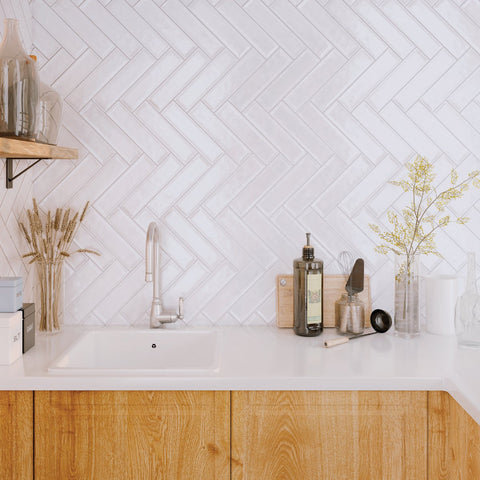 Emser Raku Wall Tile with Hand Glazed Inverted Visual; Mfg #W32RAKUWH0312P26