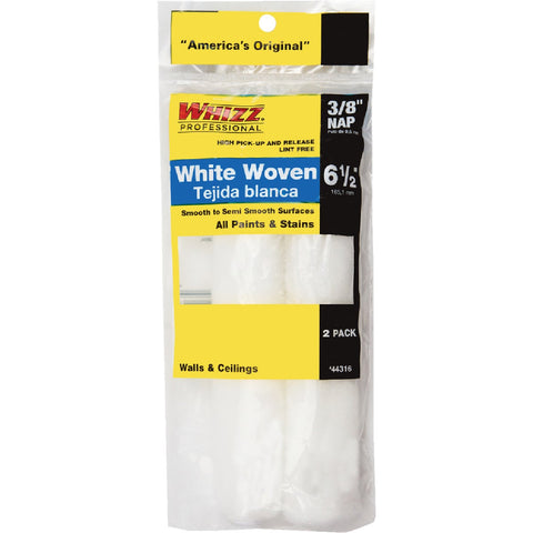 Whizz White Woven Fabric Roller Cover; Mfg #44316