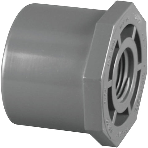 Charlotte Pipe SPGxFIP Reducing PVC Bushing; Mfg #PVC 08108  2600HA