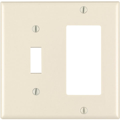 Leviton Decora Combination Wall Plate; Mfg #007-80405-T