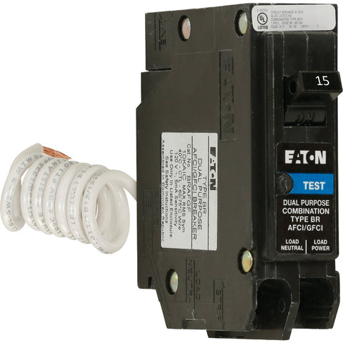 Eaton BR Short Body Dual Function Breaker; Mfg #BRN115DF