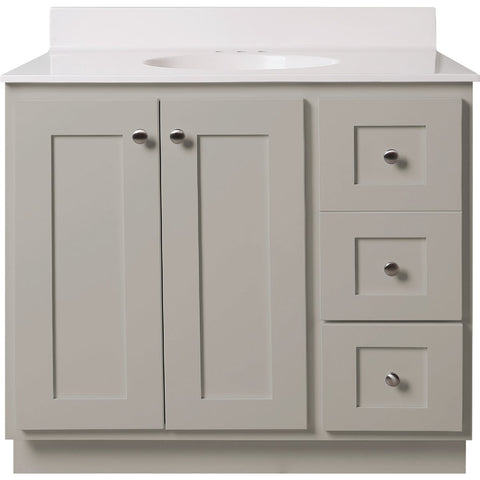 Bertch Storage Solutions Vanity Base without Top; Mfg #ST-P-HA-VSS36RT