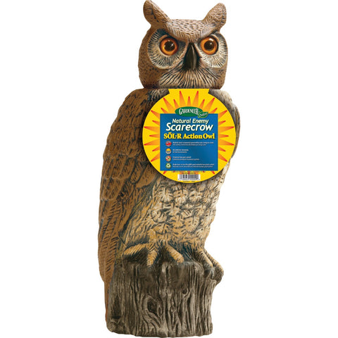 Gardeneer Natural Enemy Scarecrow Solar Owl Pest Deterrent Decoy; Mfg #SRHO-4