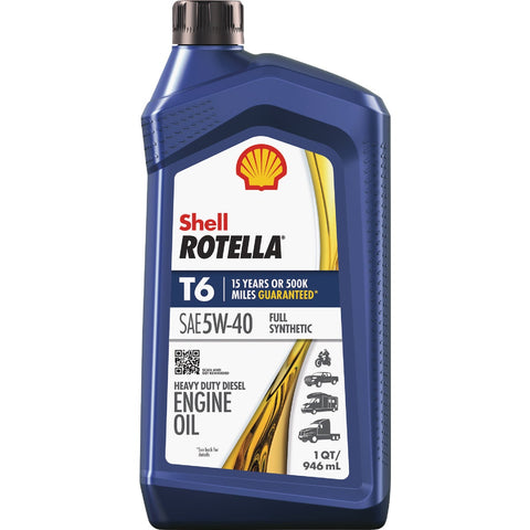 Rotella Shell 5W40 Engine Motor Oil; Mfg #555049479