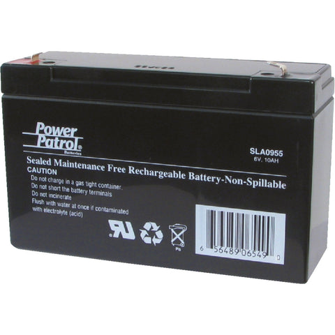 Interstate All Battery Power Patrol 6V Exit Light Security System Battery; Mfg #SLA0955