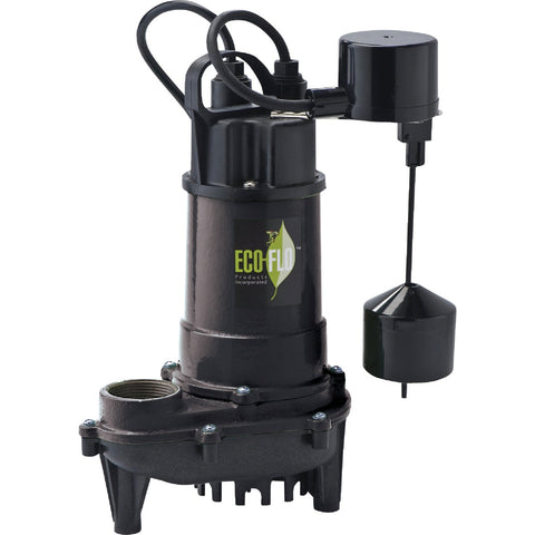 ECO-FLO Cast Iron Submersible Sump Pump; Mfg #ECD33V