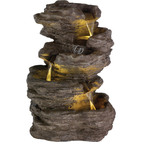 Lumineo GRC Rock Waterfall Fountain; Mfg #9896477