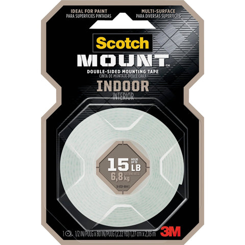 Scotch Mount Indoor Double-Sided Mounting Tape; Mfg #110H