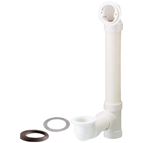 Keeney Schedule 40 PVC Bath Drain Overflow Body (without Trim); Mfg #660PVCK
